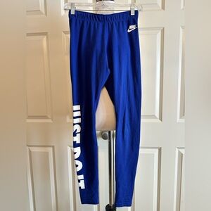 Nike Just Do It RARE Royal Blue Leggings